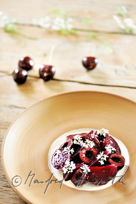 cherry dessert from the local cherry region
