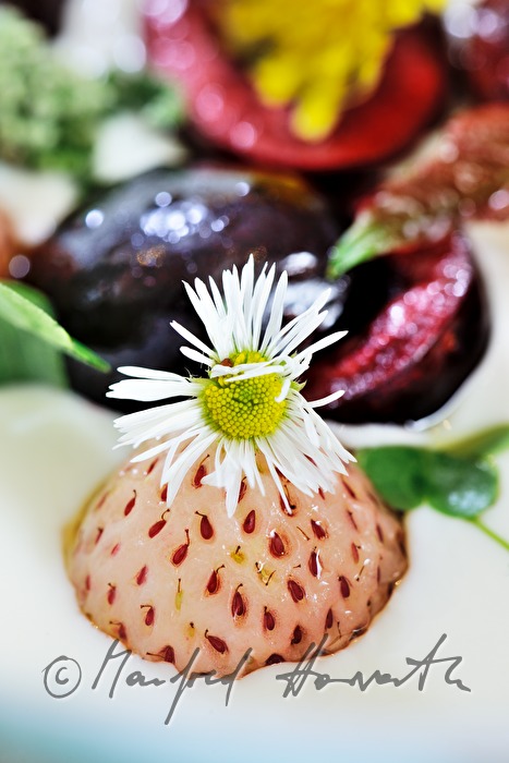 dessert with cherries from the local cherry region