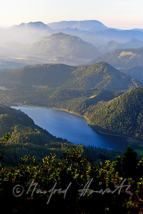 view from the Terzerhaus to Erlaufsee