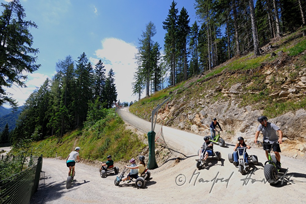 monsterroller and cart drivers going downhill