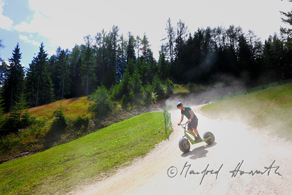monsterroller and cart drivers going downhill