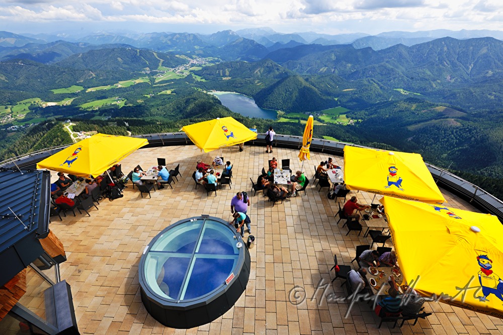 terrace of the the alpine house 