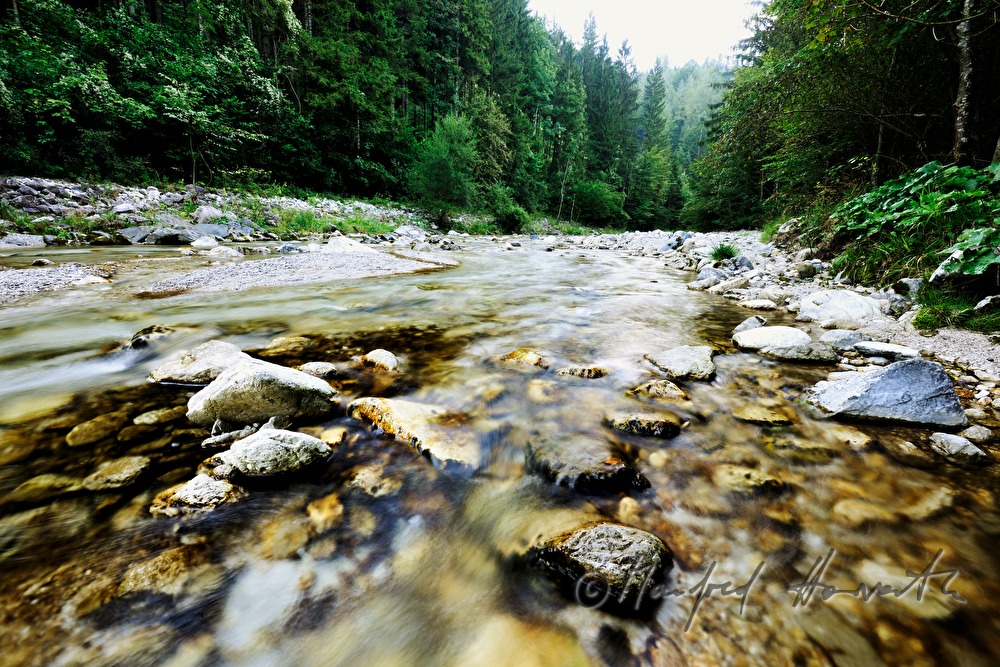 riverbed of the Erlauf in the Hinteren Tormäuer
