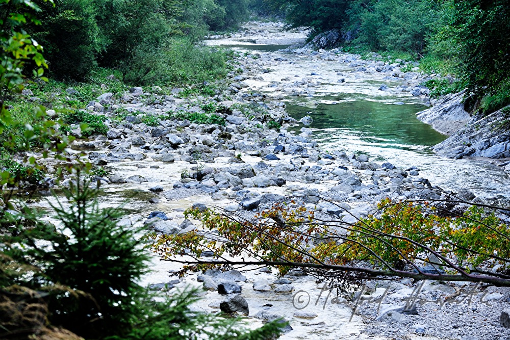 riverbed of the Erlauf in the Hinteren Tormäuer