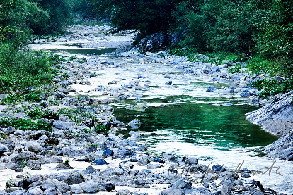 riverbed of the Erlauf in the Hinteren Tormäuer