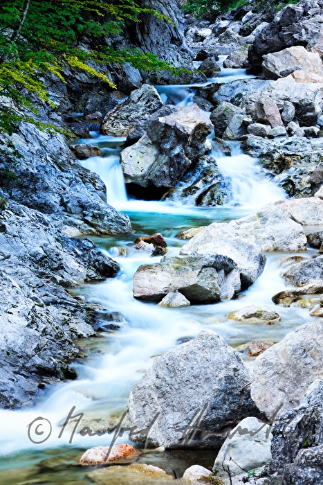 riverbed of the Erlauf in the Hinteren Tormäuer
