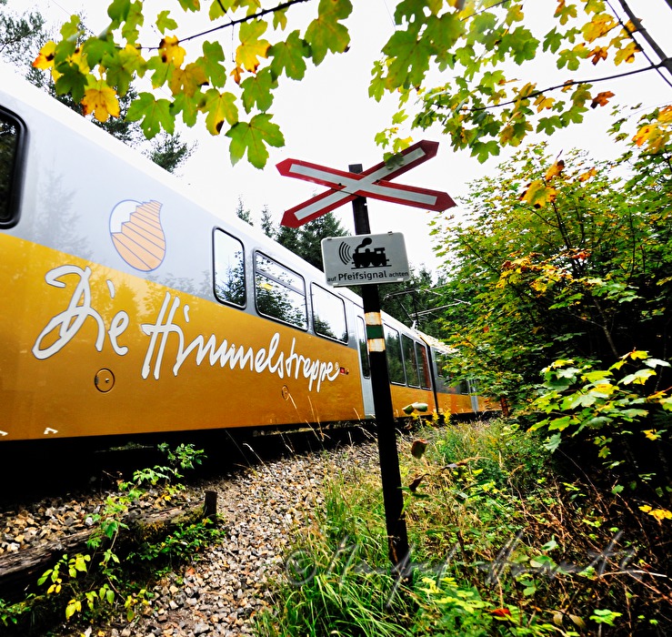 Mariazellerbahn near the lake Erlaufstausee