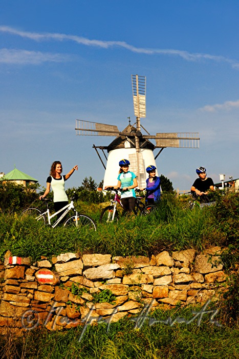 bicyclist nar the windmill