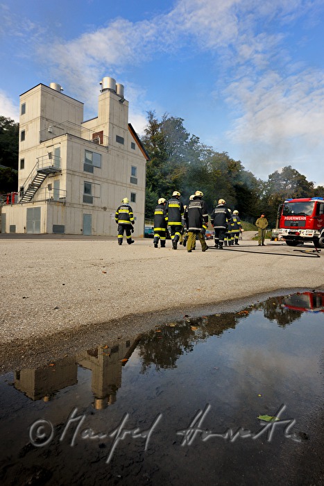 firemen during a rehearsal