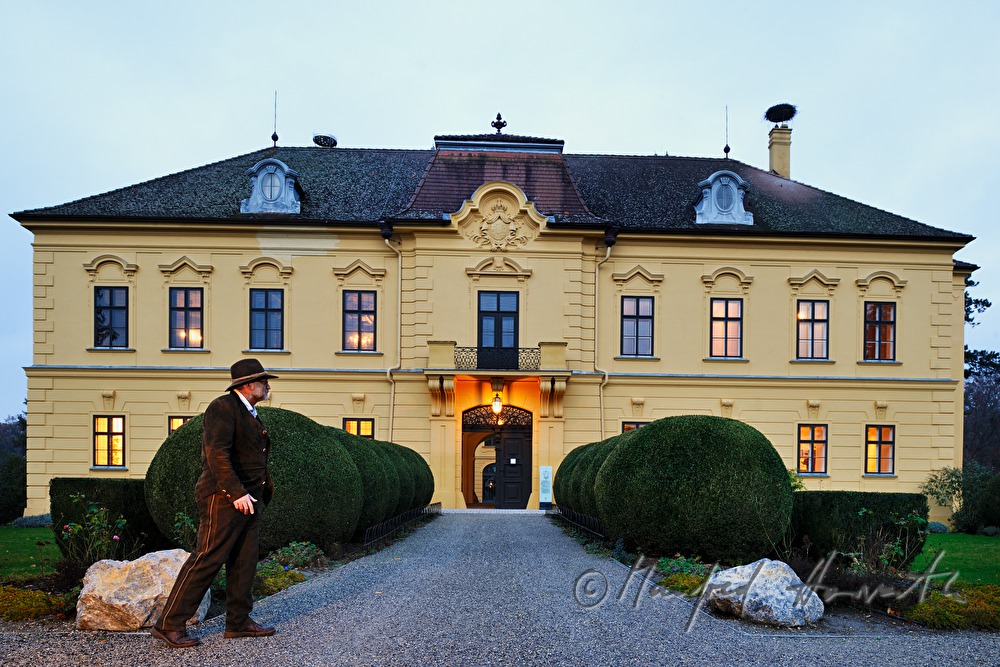 Castle Eckartsau surrounded by an English Garden