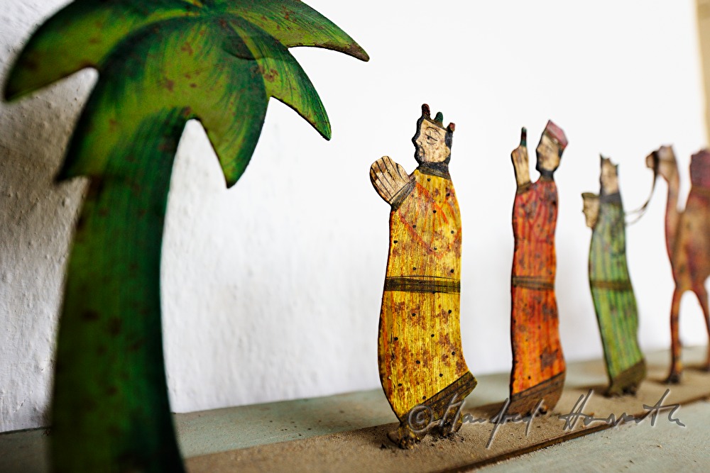 Three Wise Men - candle holder made of sheet metal