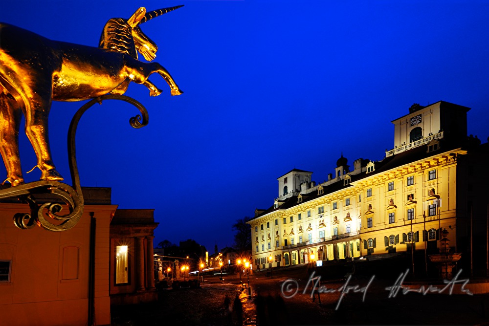golden guild symbol and Castle Esterhazy