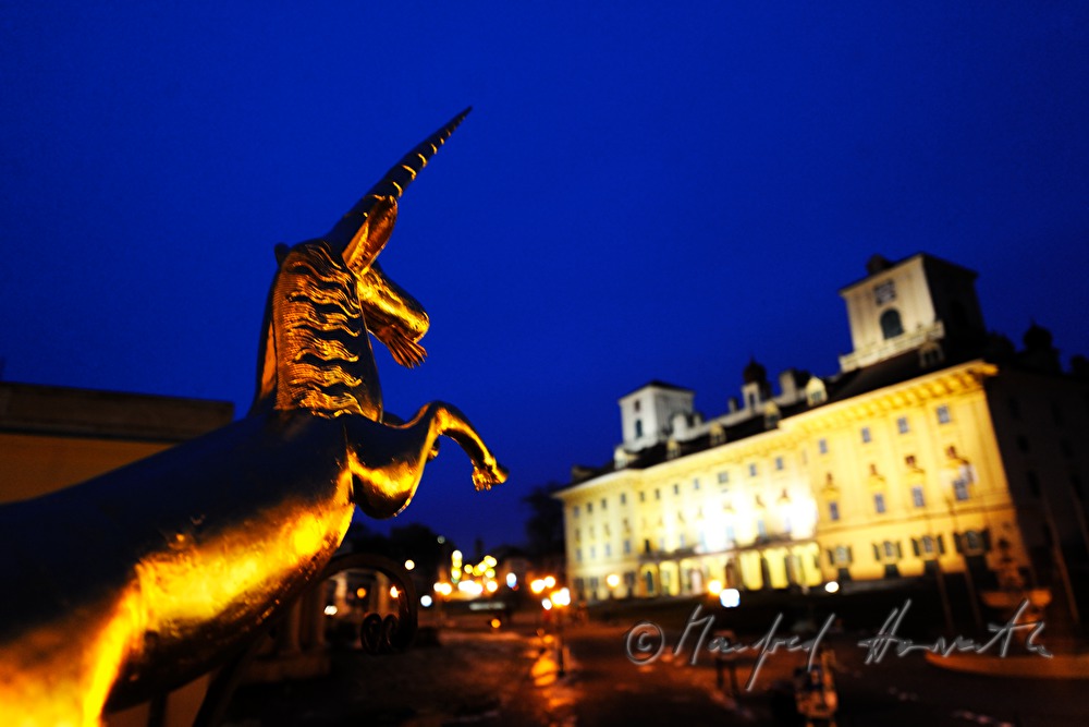 golden guild symbol and Castle Esterhazy