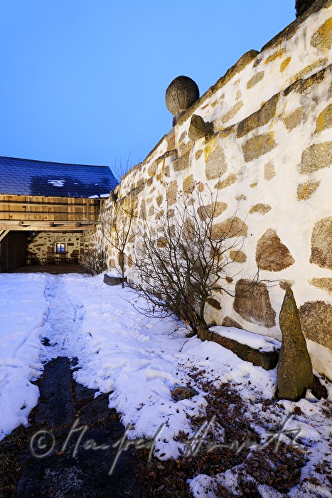 inner courtyard and barn