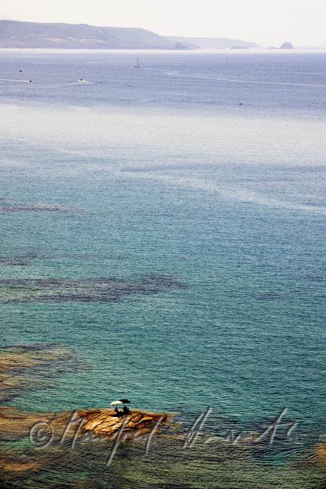 picnic on a tiny island near Torre Argentina