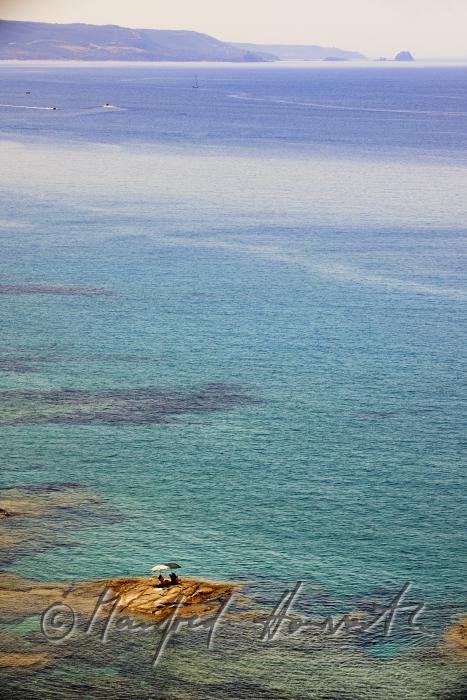 picnic on a tiny island near Torre Argentina