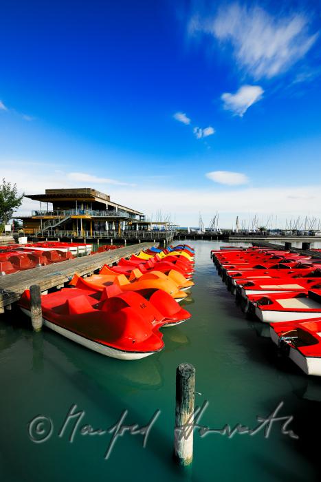 boats for rent near the restaurant 