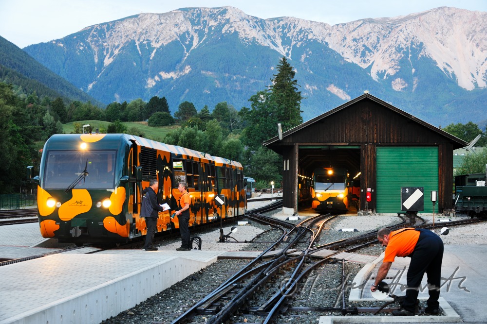 cog railway in the railwaystation of 