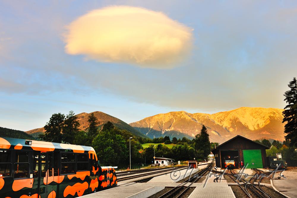 cog railway in the railwaystation of 