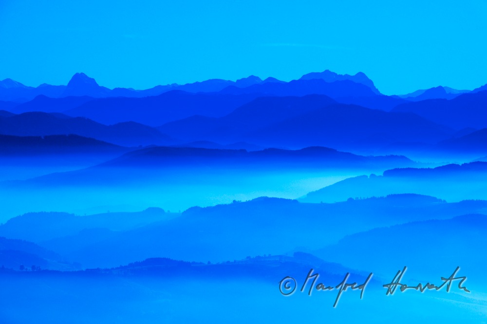 view from Wieselburg to the Oetscher