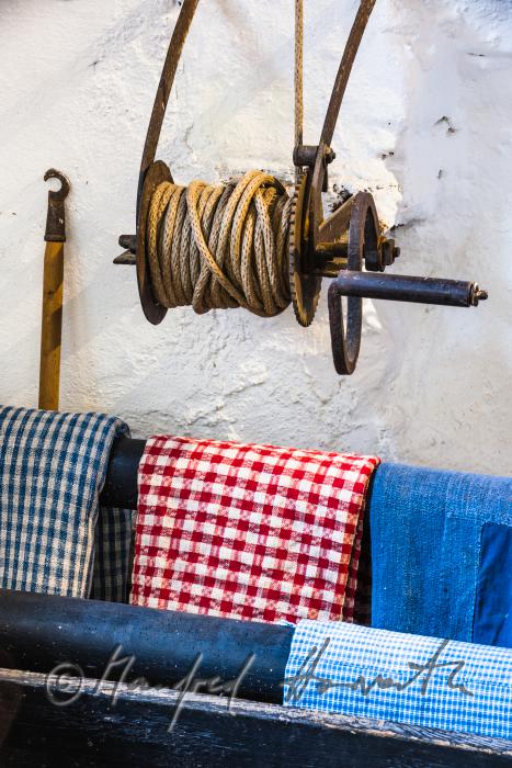exhibition of artefacts from the former Indigo dye works