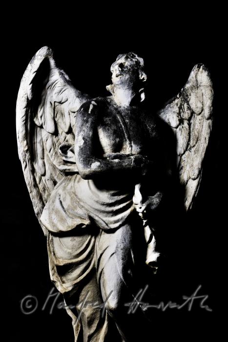 baroque sculpture of an angel at the Calvary