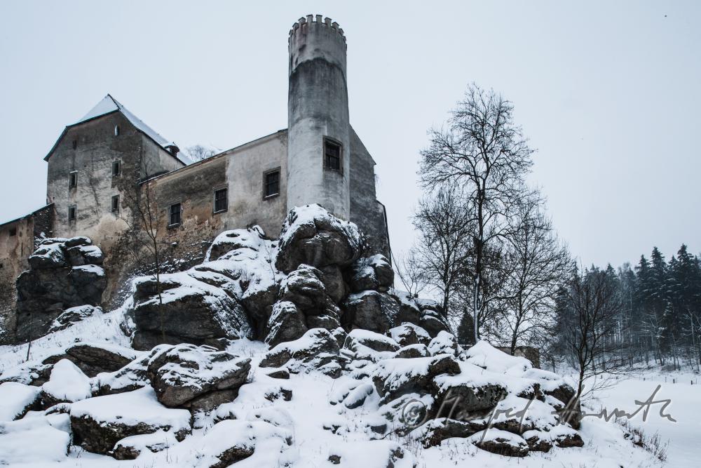 Castle Waldenfels built on solid granite