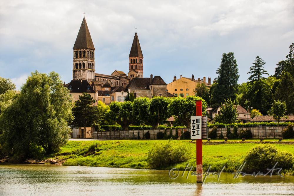 Romanesque Abbey Saint-Philibert and park