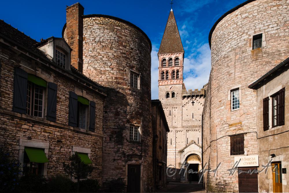 Romanesque Abbey Saint-Philibert in the center of town