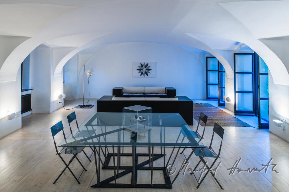 living room in the sala terrena