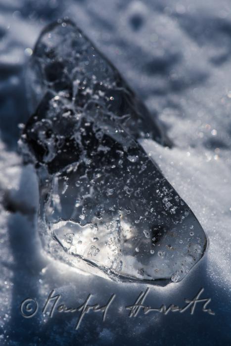naturally formed ice sculpture