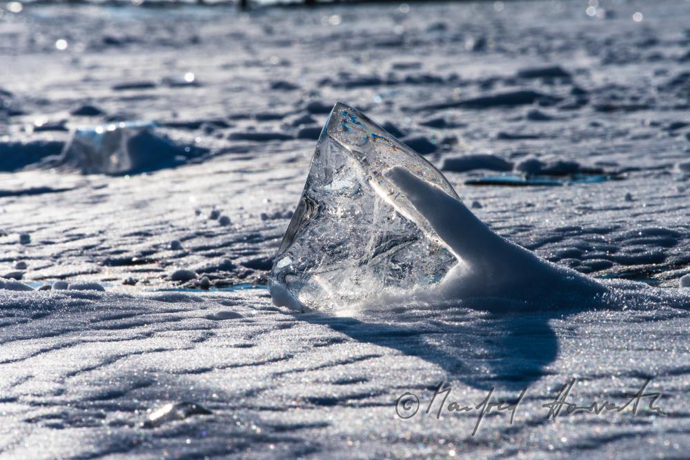 naturally formed ice sculpture