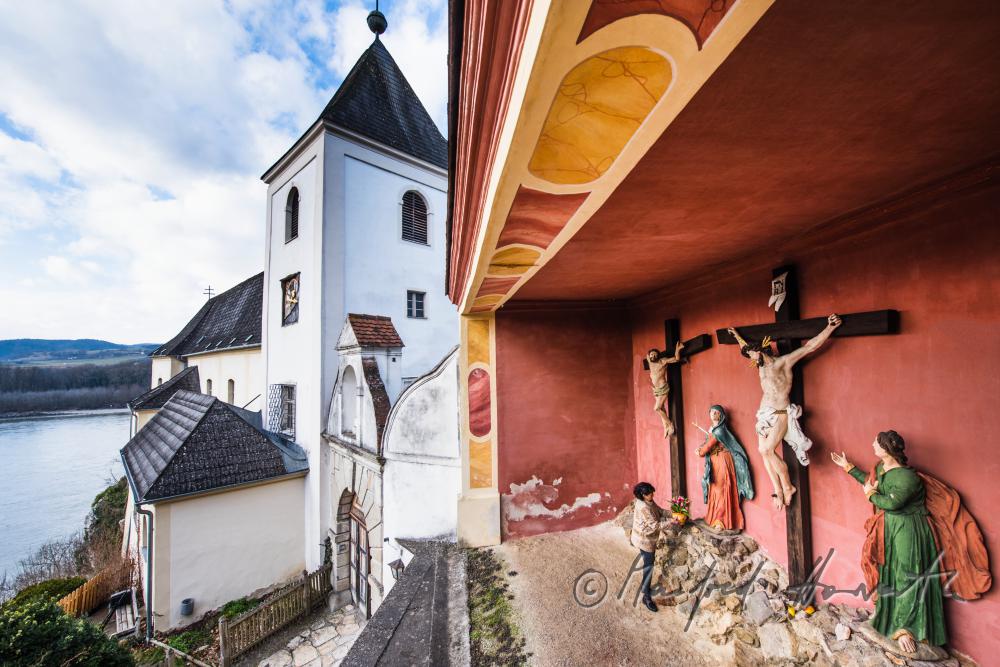 Servite Monastery (founded 1666) and calvary