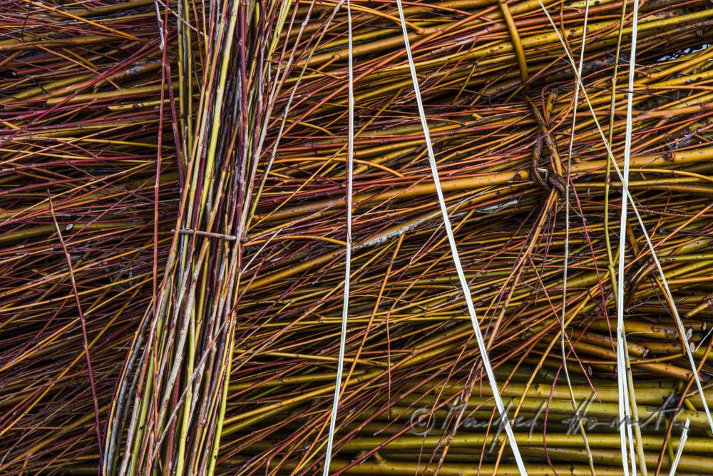 willow-brushwood in the workshop of the basket maker