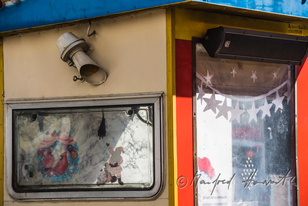 detail of a merry-go-around on the main square