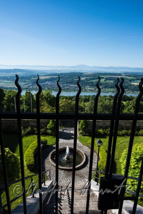 view from the pilgrimage church to the Alps