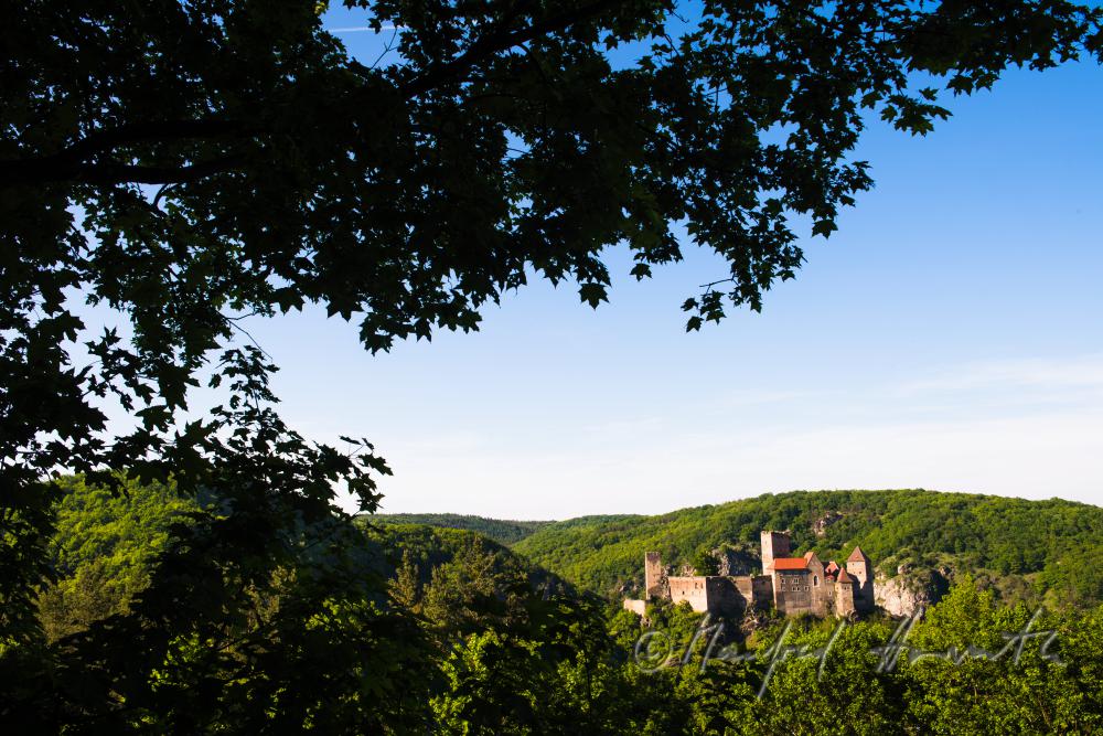 medieval castle Hardegg over the town of Hardegg