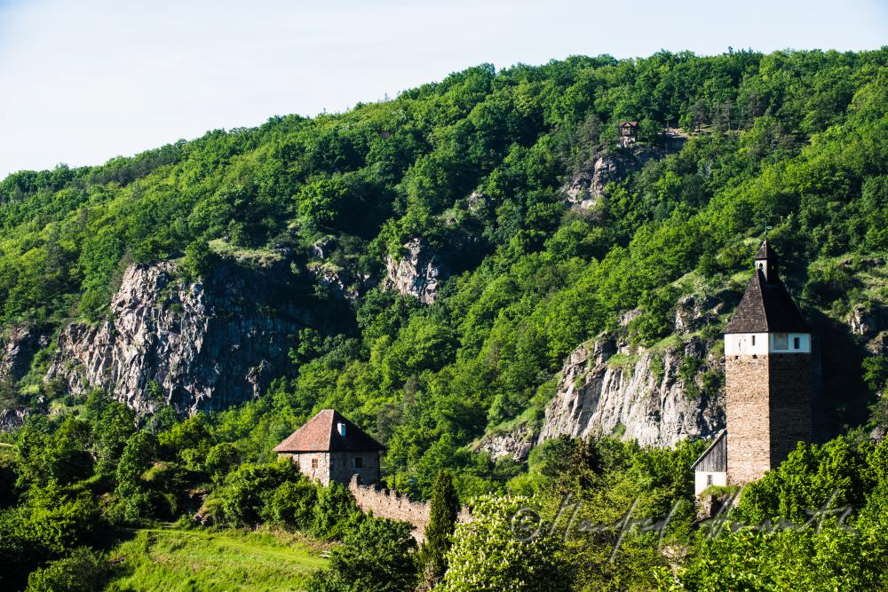 medieval castle Hardegg over the town of Hardegg
