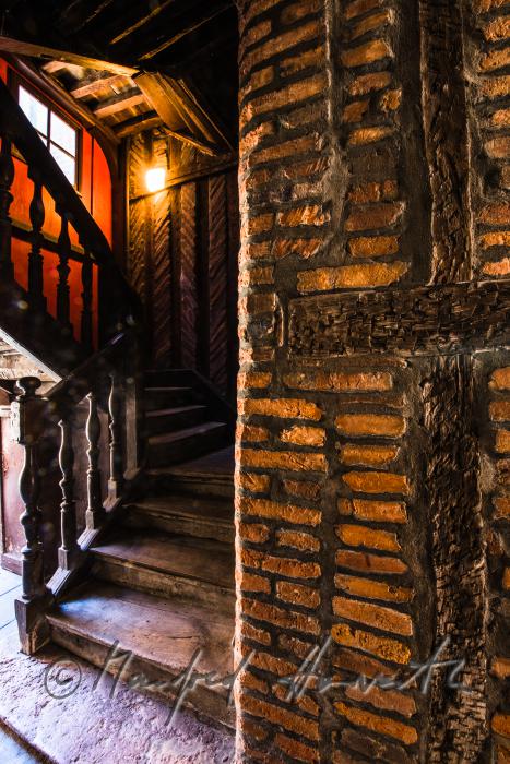 staircase of a typical house from the 15th Century