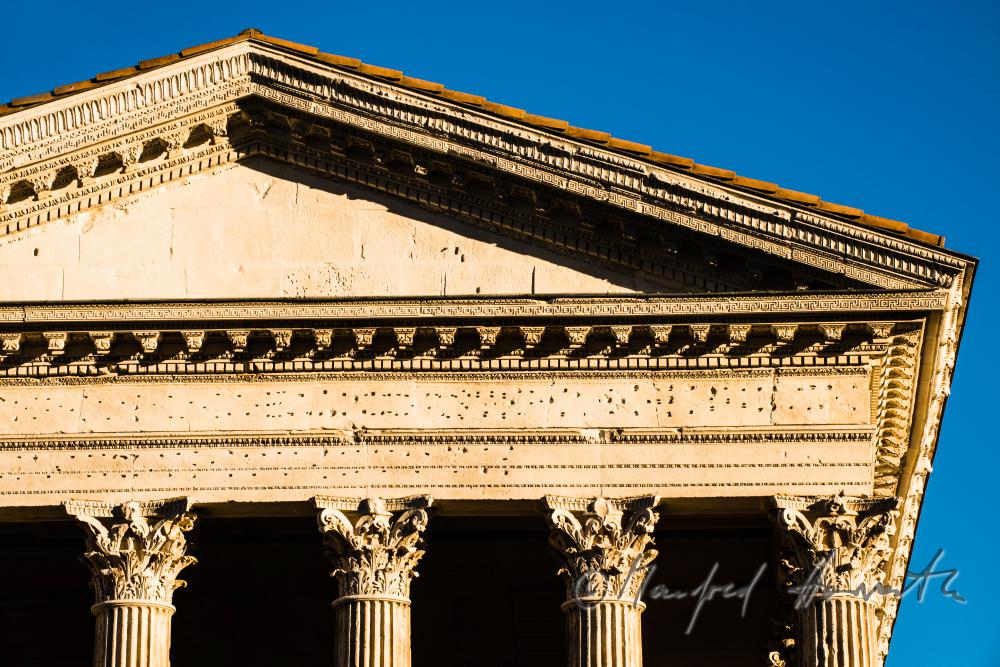 the Roman temple: 