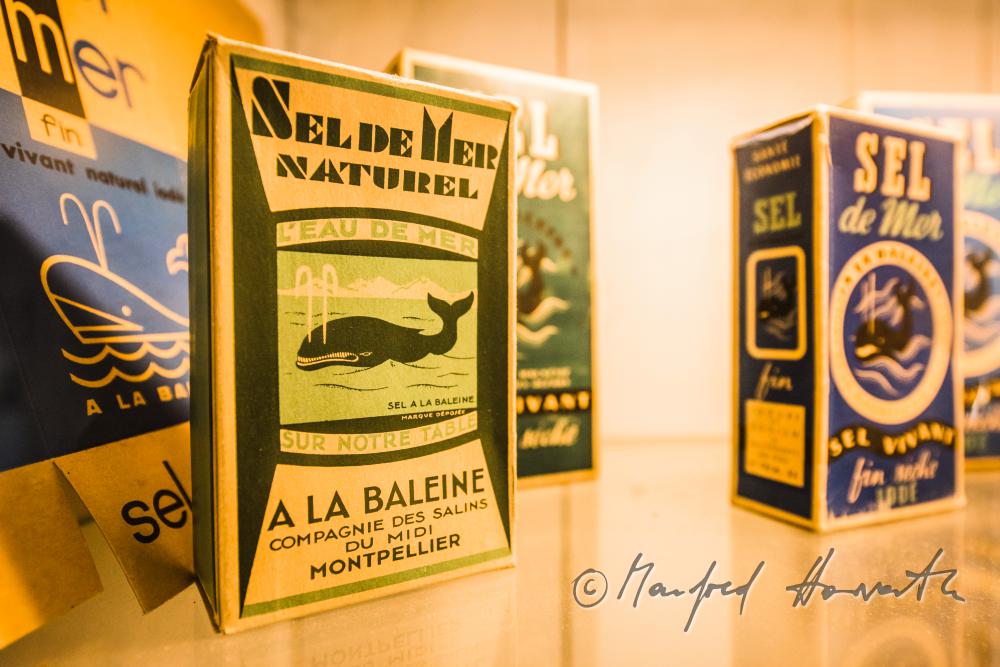 old salt packages in the museum of 