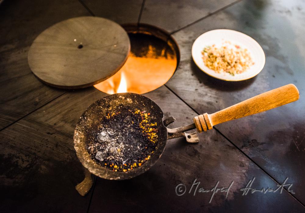 incense for the fumigation of the farm  on a Twelfth Night