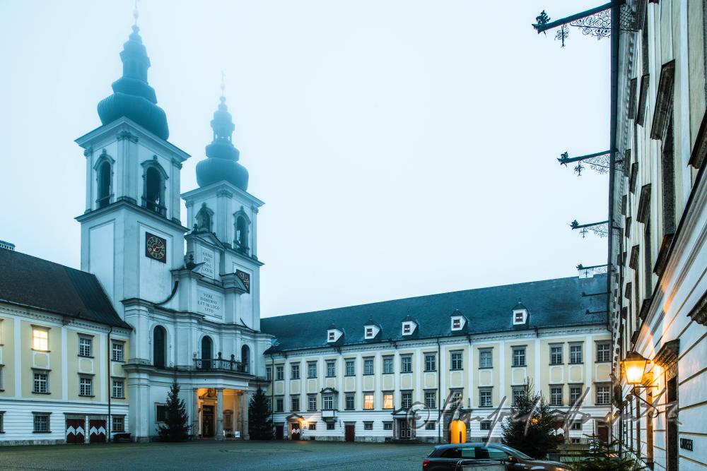 collegiate church in the inner courtyard