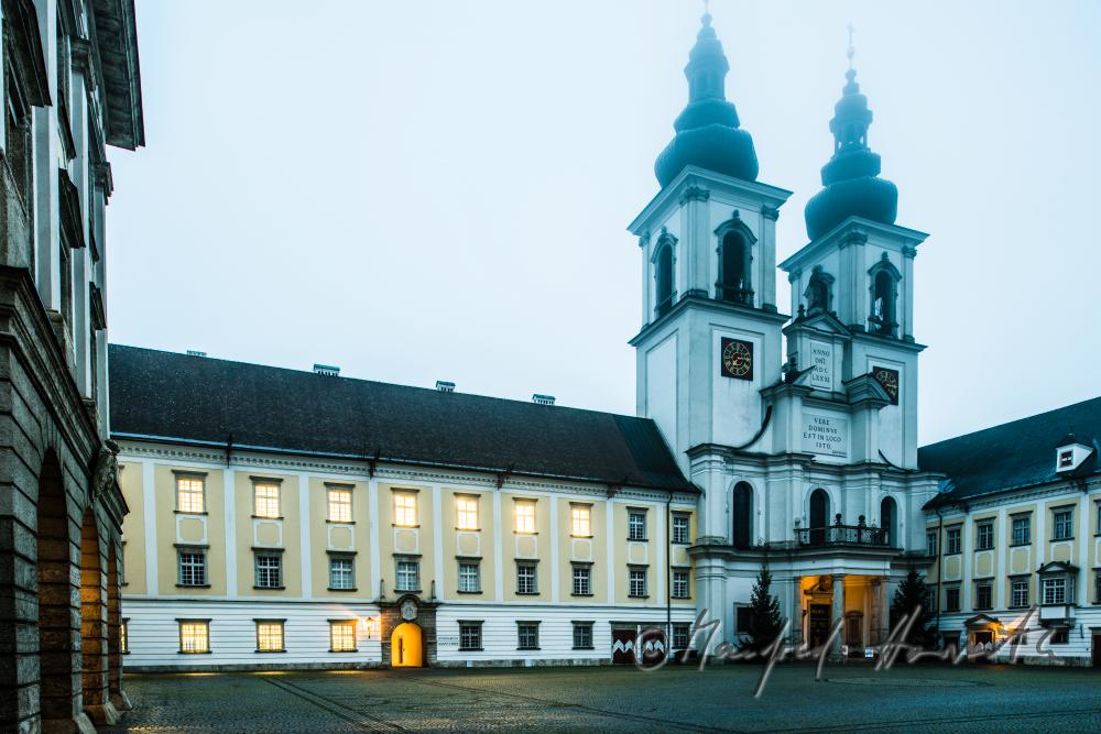 collegiate church in the inner courtyard