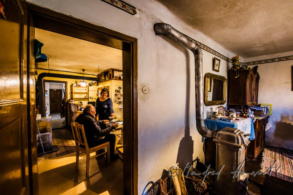 waitress serving lunch in the Gasthaus Schilling