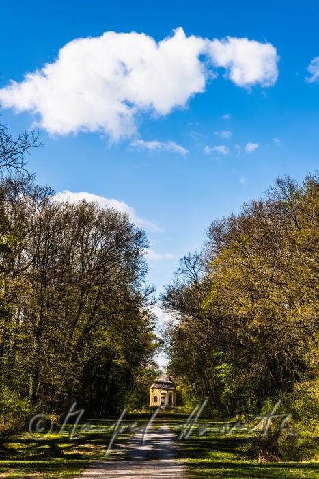 baroque pavillon in the landscape garden of Cstle Obersiebenbrunn